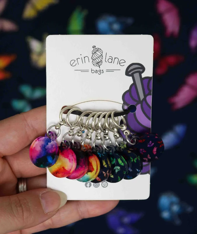 Anti-Theft And Budget-Friendly Bags Knitting Stitch Marker Set in Butterfly in the Sky Designer Bags, Low Prices Anti-Theft And Budget-Friendly Bags Knitting Stitch Marker Set in Butterfly in the Sky Designer Bags, Low Prices