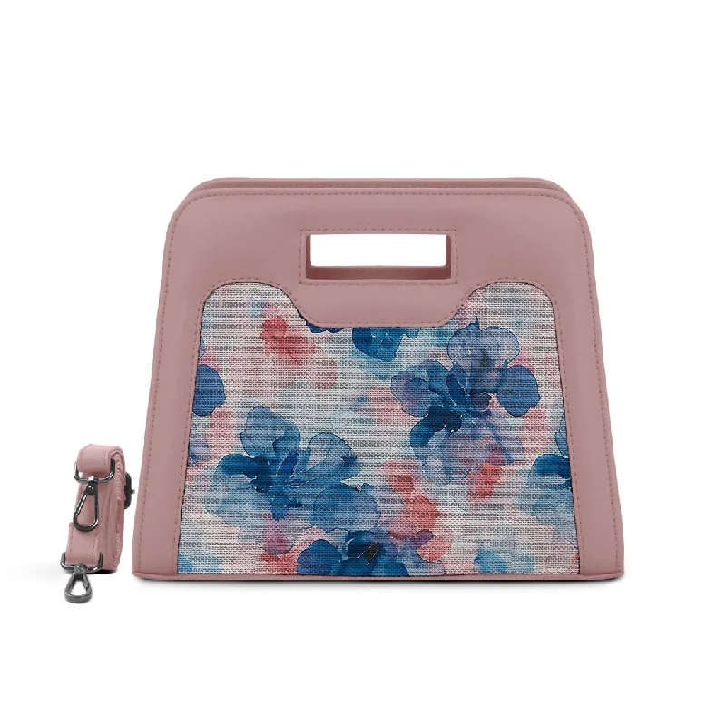 Exclusive Designer Style Deals Rose Chic Peek Handbag Blue Flower Limited-Stock Handbag Sale For A Stylish Look