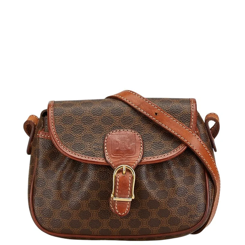 Limited-Time Offer On Trendy Bags Celine Macadam Mini Shoulder Bag Brown PVC Leather Trendy & Timeless Bags, Now On Sale