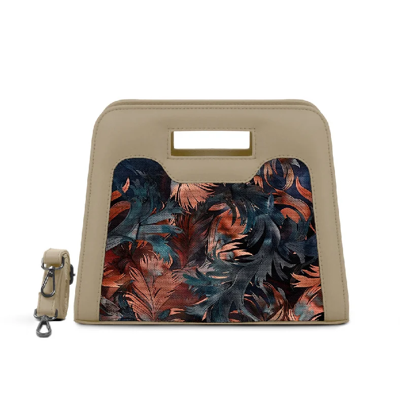 Polished Style Deals Beige Chic Peek Handbag Watercolor Art Upgrade Your Look With Fashionable Bags