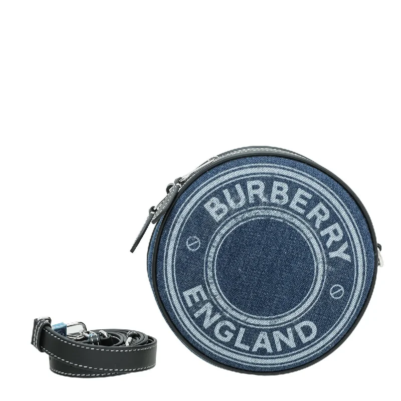 Bags For Urban And Trendy Looks Burberry Navy Blue Denim Louise Circle Crossbody Bag Must-Have Bags At Irresistible Discounts