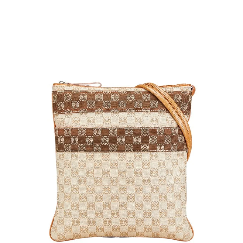 Luxury Fashion Loewe Anagram Canvas Leather Shoulder Bag Stylish Totes, Exclusive Savings