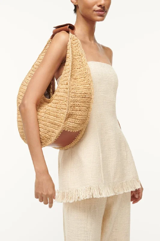 The Good Stuff Large Raffia Moon Tote Bag Elevate Your Style With Our Handbag Sale