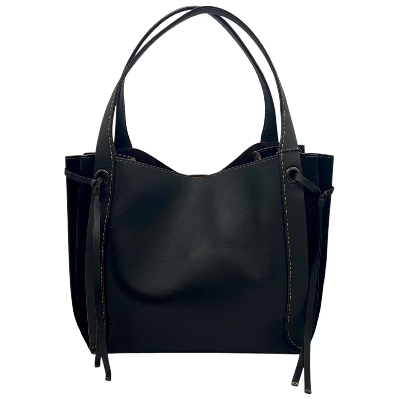 New Season Fashion Preview Coach Black Leather and Suede Harmony Hobo Handbag High-End Bags, Low-End Prices New Season Fashion Preview Coach Black Leather and Suede Harmony Hobo Handbag High-End Bags, Low-End Prices