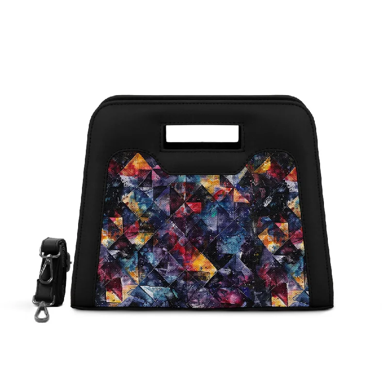 Limited Stock, Big Sale Black Chic Peek Handbag Dark Shapes Everyday Elegance At Special Prices Limited Stock, Big Sale Black Chic Peek Handbag Dark Shapes Everyday Elegance At Special Prices