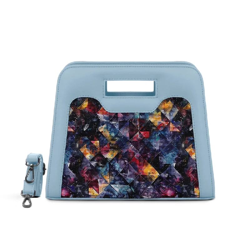 Explore What's New Blue Chic Peek Handbag Dark Shapes Handbag Deals You'll Love