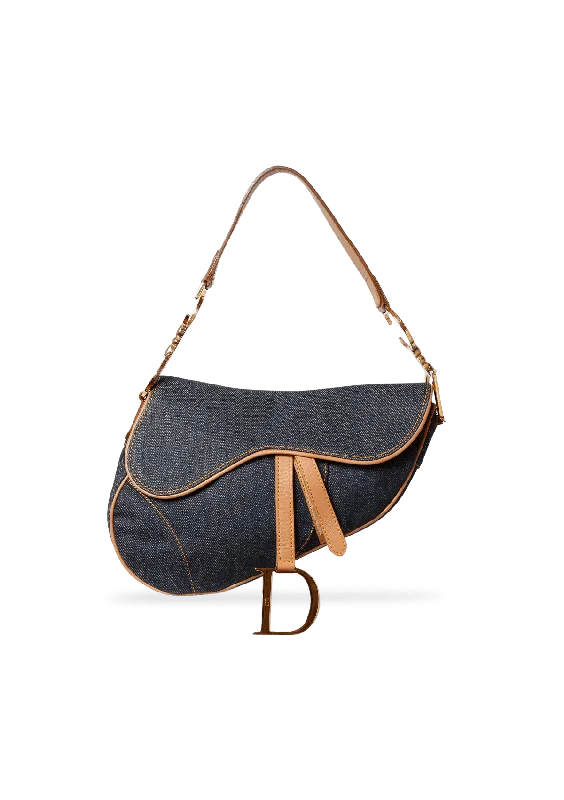 Chic Bags For Office Professionals And Urban Dwellers DENIM SADDLE BAG Must-Have Bags, Big Discounts