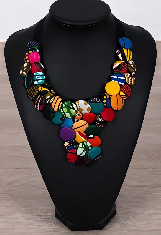 Festive Holiday Gift Bags Kitenge Two-Row Button Pendant Necklace - Multi Color Handbag Deals You'll Love Festive Holiday Gift Bags Kitenge Two-Row Button Pendant Necklace - Multi Color Handbag Deals You'll Love
