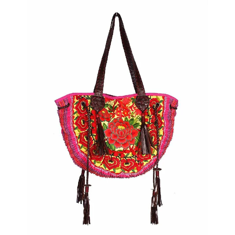 Refined Fashion Sale Half-Moon Ibiza Vintage Leather Boho Moon Shoulder Bag - Thailand Iconic Handbags At Budget-Friendly Prices