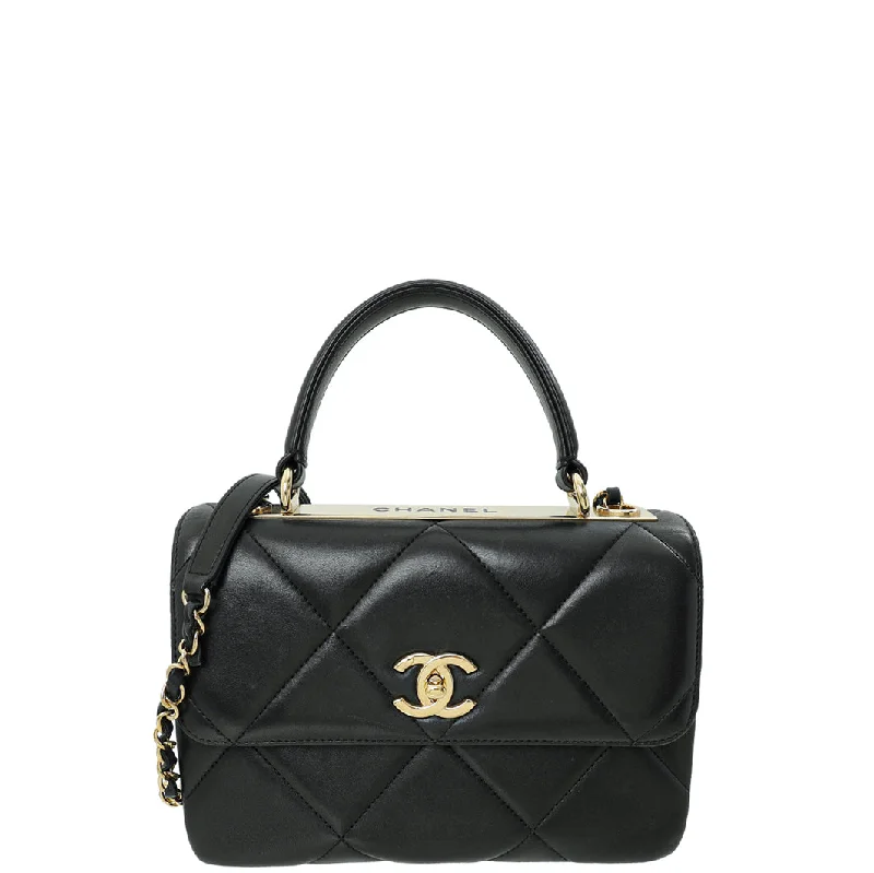 Black Friday Deals On Stylish Handbags Chanel Black CC Trendy Small Flap Bag Stylish Bags At Unbeatable Prices