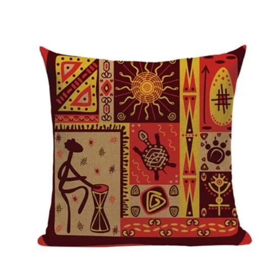 New Season Fashion Preview Sale African Abstract Geometric I Pillow Cover Elegant Bags, Limited Stock Available
