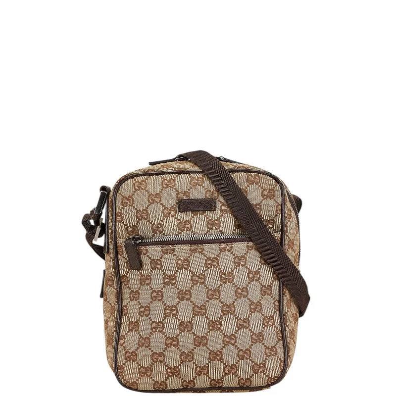Chic And Trendy Gucci GG Canvas Shoulder Bag Beige Brown Luxury Totes, Affordable Prices