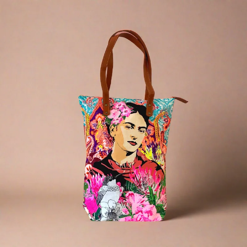 Trendy Festival Bags With Limited-Time Offers Frida Kahlo Printed Tote Bag with Zipper - Thailand Unmissable Deals On High-Quality Designer Bags Trendy Festival Bags With Limited-Time Offers Frida Kahlo Printed Tote Bag with Zipper - Thailand Unmissable Deals On High-Quality Designer Bags