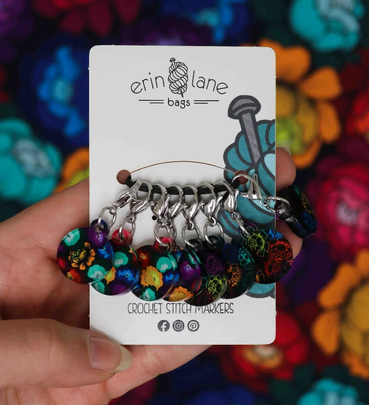 Seasonal Picks Crochet Stitch Marker Set in Prismatic Petals The Handbag Sale You've Been Waiting For