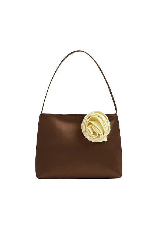 Limited Edition TUSCAN ROSE SILK HANDBAG IN BROWN Statement Bags, Shop Today
