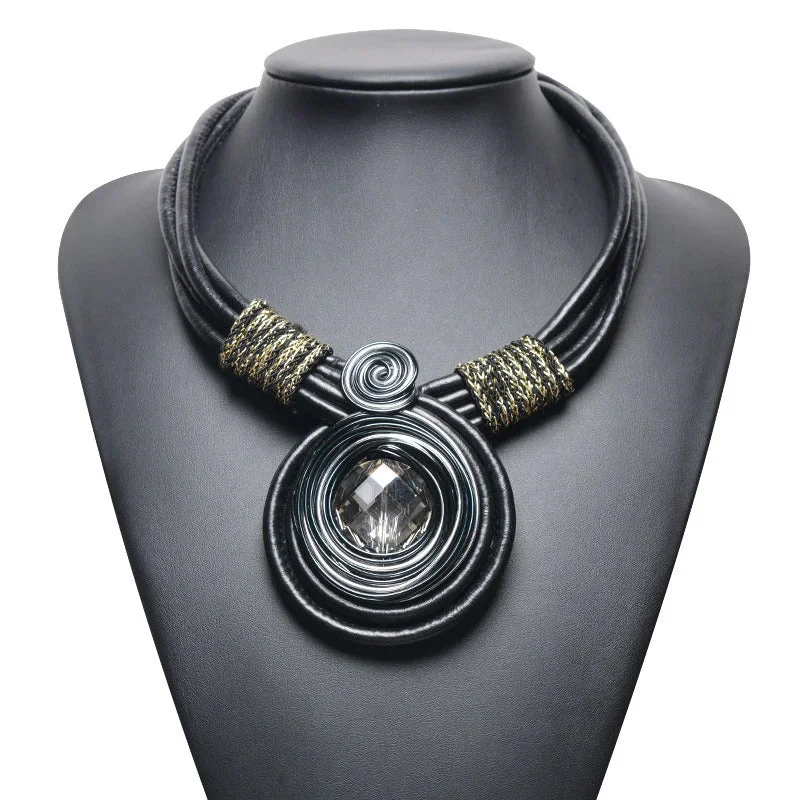 Limited Time Offers Rope Choker Necklace - Black/Silver/Gold   (Vault Sale) Must-Have Bags, Big Discounts
