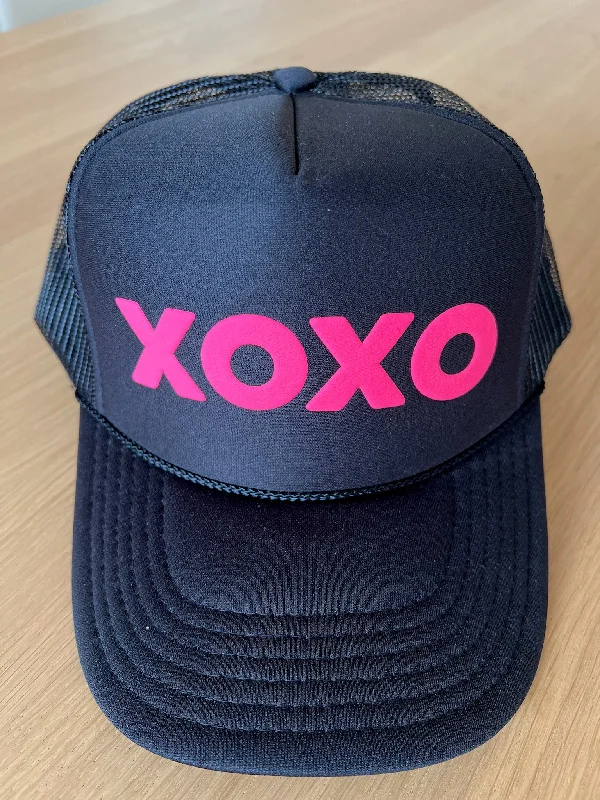 Timeless Elegance Sale SPECIAL PREORDER! Koala Truck Hat - "XOXO"  Black with Hot Pink  NEW! Stylish Bags At Unbeatable Prices – Shop Now