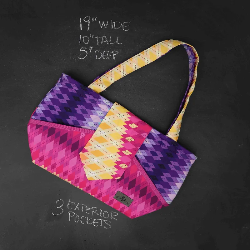 Urban Style Promotions Ewesful Tote Bag in Argyle Dawn The Best Handbag Deals Are Available Now