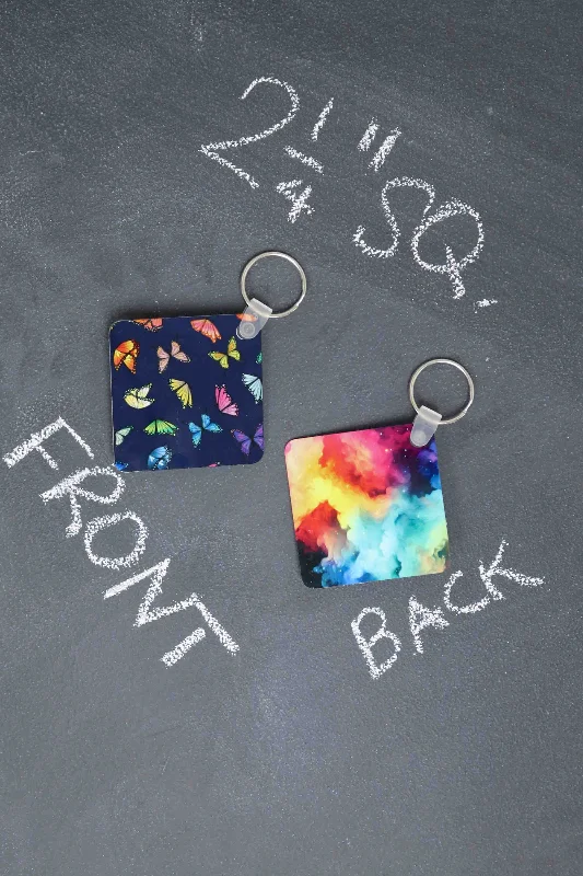 Classy Style Discounts Double Sided Metal Keychain in Butterfly in the Sky Luxury Meets Affordability – Shop Stunning Bags Now