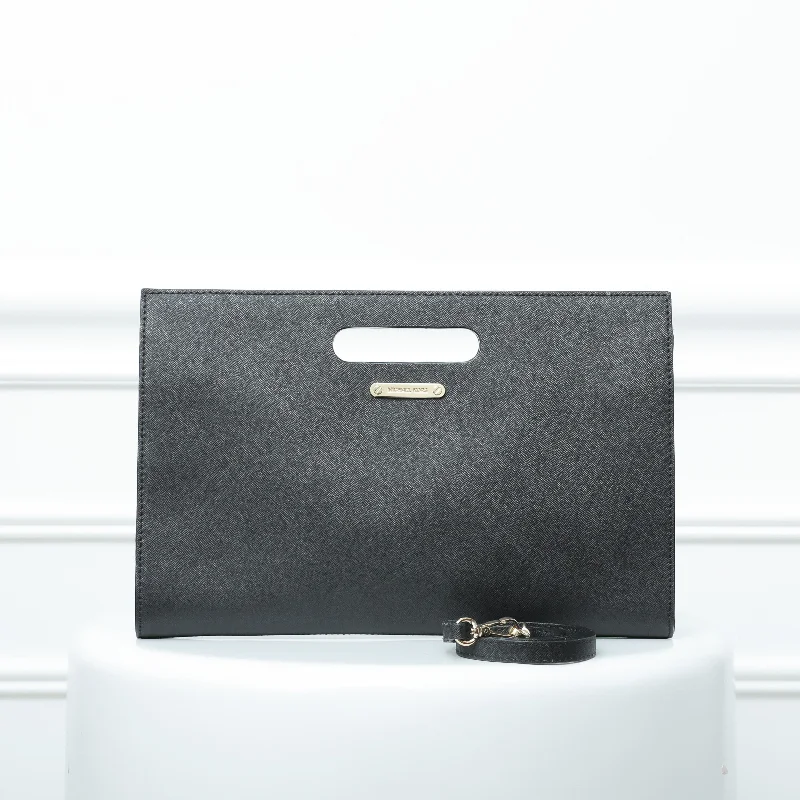 Absurdly Cheap Sale Michael Kors Black Tilda Crossbody Clutch Best Deals On Premium And Casual Bags – Act Fast