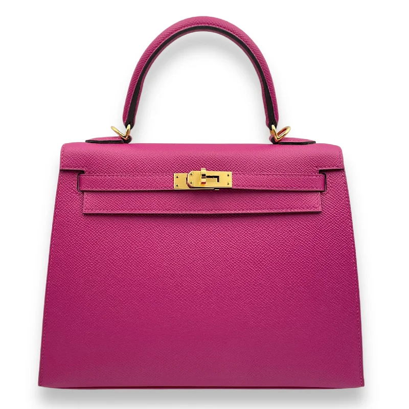 Effortless Style, Endless Impact Sellier Kelly 25 Rose Pourpre in Epsom, Gold hardware Chic Shoulder Bags At Promotional Rates Effortless Style, Endless Impact Sellier Kelly 25 Rose Pourpre in Epsom, Gold hardware Chic Shoulder Bags At Promotional Rates