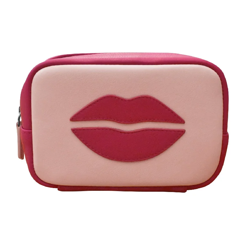 BCRF Makeup Bag with Lip Graphic Chic Handbags At Special Promotional Prices