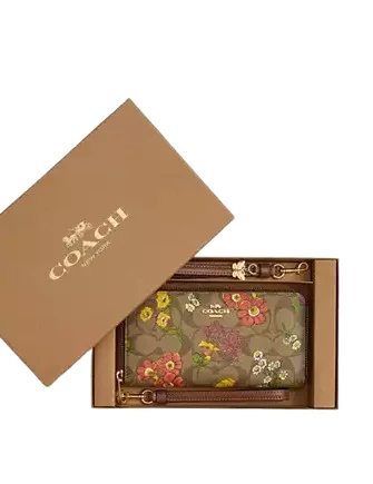 Modern Fashion Sale Coach Boxed Long Zip Around Wallet In Signature Canvas With Floral Print The Best Handbag Deals Are Available Now Modern Fashion Sale Coach Boxed Long Zip Around Wallet In Signature Canvas With Floral Print The Best Handbag Deals Are Available Now