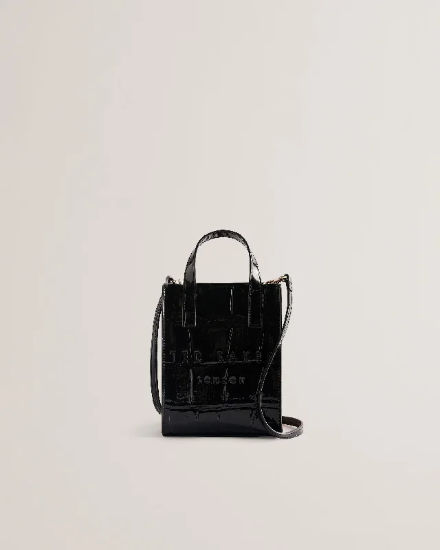 Gatocon Croc Effect Mini Icon Bag Jet-Black