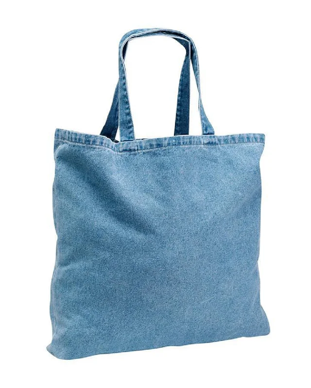 Washed Denim Twill Tote Bag - TF270