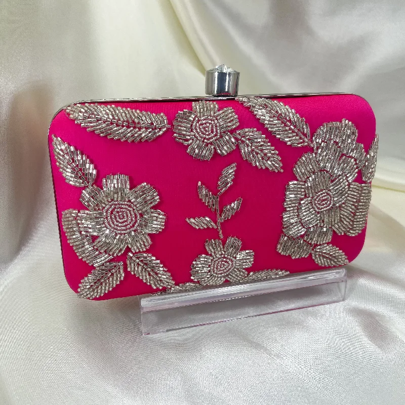ALIA Clutch (Hot Pink) Timeless Bags, Flash Sale