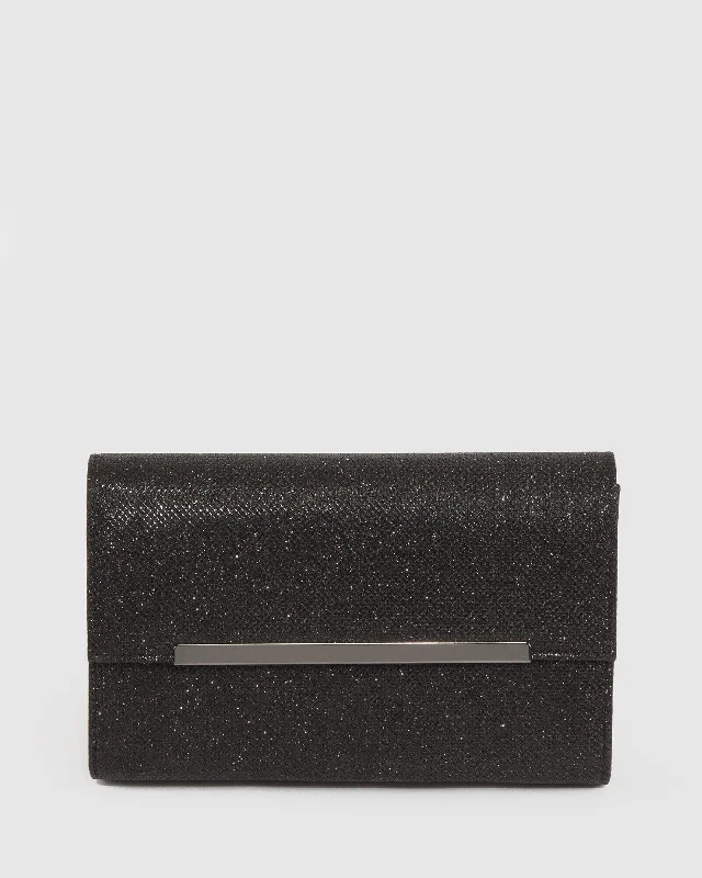 Black Harriet Clutch Bag