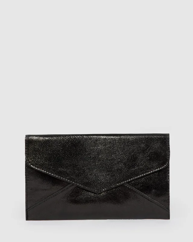 Black Kelly Envelope Clutch Bag Statement Bags At Unbelievable Discounts – Shop Today
