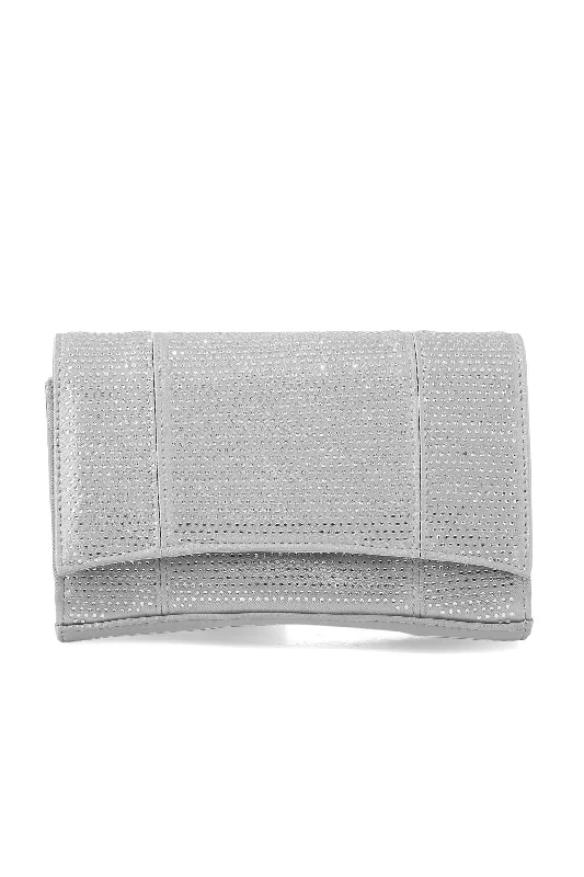 Fancy Clutch B20758-Silver