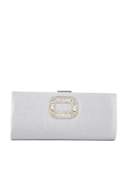 Fancy Clutch B21540-Silver