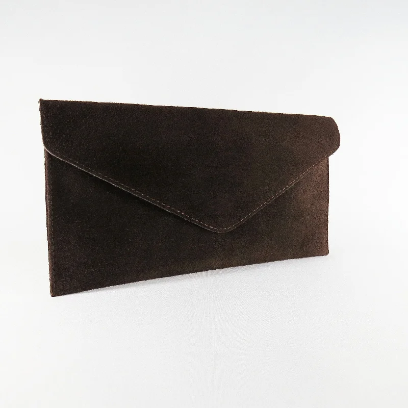 Coffee Brown Envelope Clutch Bag Designer Bags At Exclusive Clearance Prices