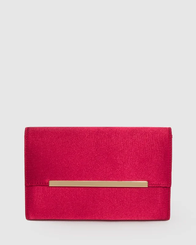 Red Harriet Clutch Bag