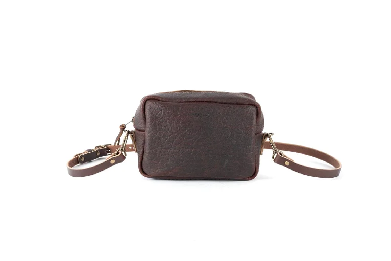 SARAH LEATHER CROSSBODY - CHERRY BISON