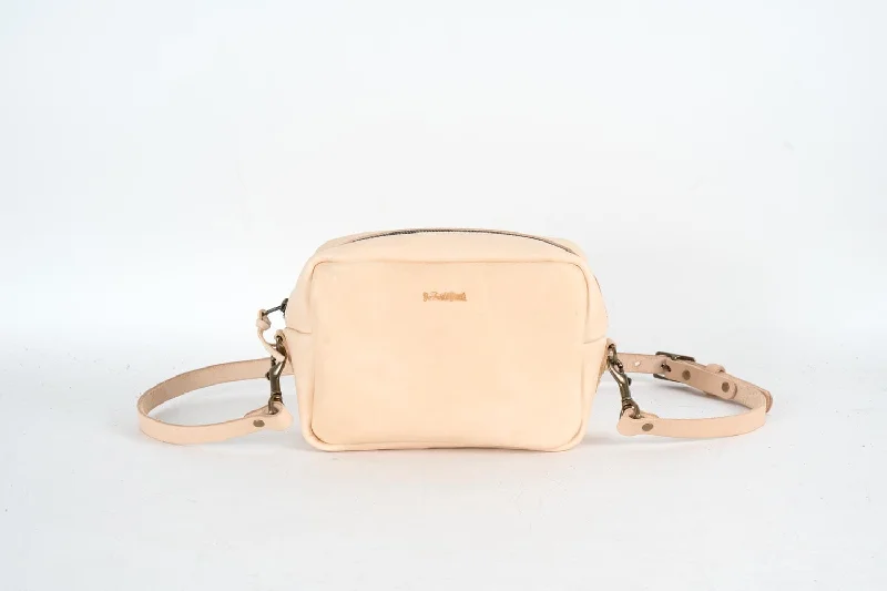 SARAH LEATHER CROSSBODY - NATURAL VEG TAN