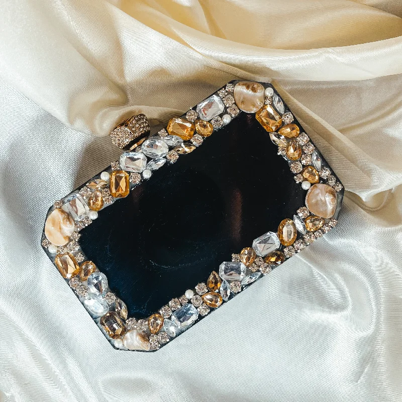 SOFIA Resin Clutch (Black) Flash Sale On Elegant Bags – Limited Stock Available
