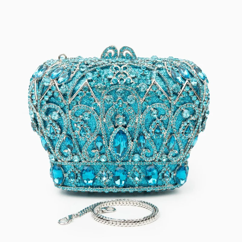 Crystal Crown Clutch Bag