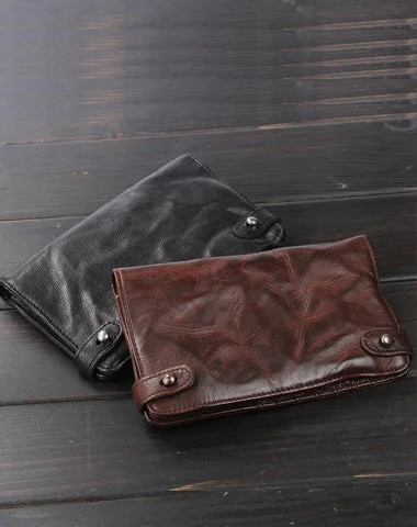 Handmade Leather Mens Cool Long Leather Wallet Bifold Clutch Wallet for Men Stylish Handbags At Unbeatable Discounts Handmade Leather Mens Cool Long Leather Wallet Bifold Clutch Wallet for Men Stylish Handbags At Unbeatable Discounts