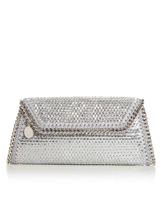 Falabella Embellished Clutch in Silver