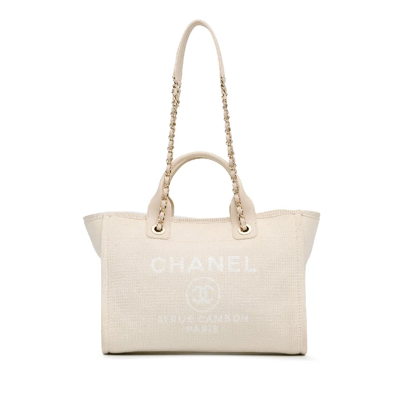 Chanel Small Mixed Fibers Deauville Tote (SHG-6vcu8P) Elegant Totes At Limited-Time Prices