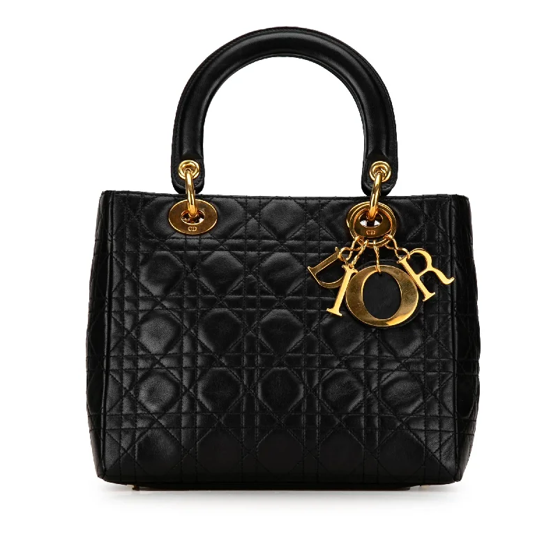 Dior Medium Lambskin Cannage Lady Dior (SHG-gb8wvx)