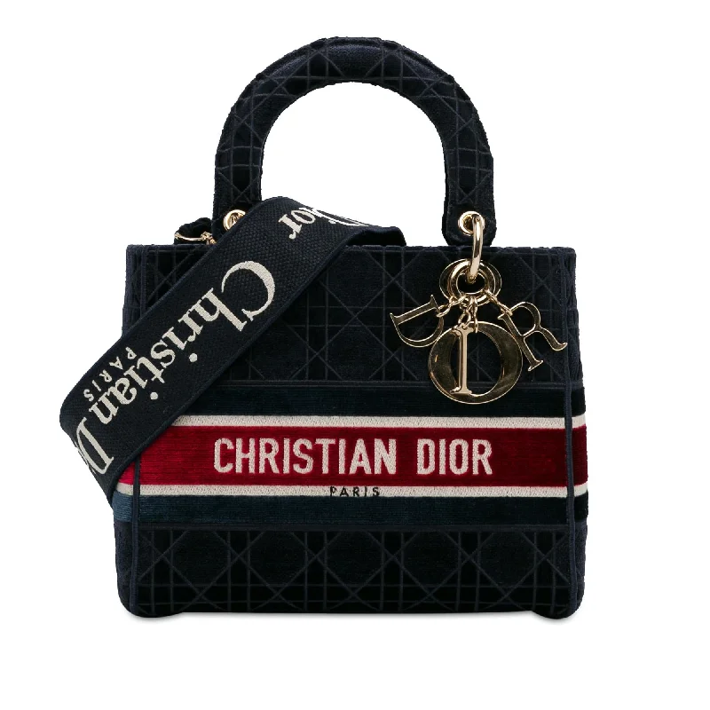 Dior Medium Velvet Cannage Lady D-Lite (SHG-Cz22FV)