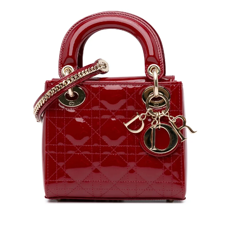 Dior Mini Patent Cannage Lady Dior (SHG-LSA7kd) Luxury Bags, Budget Prices