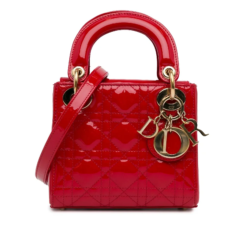 Dior Mini Patent Cannage Lady Dior (SHG-RClIuL)