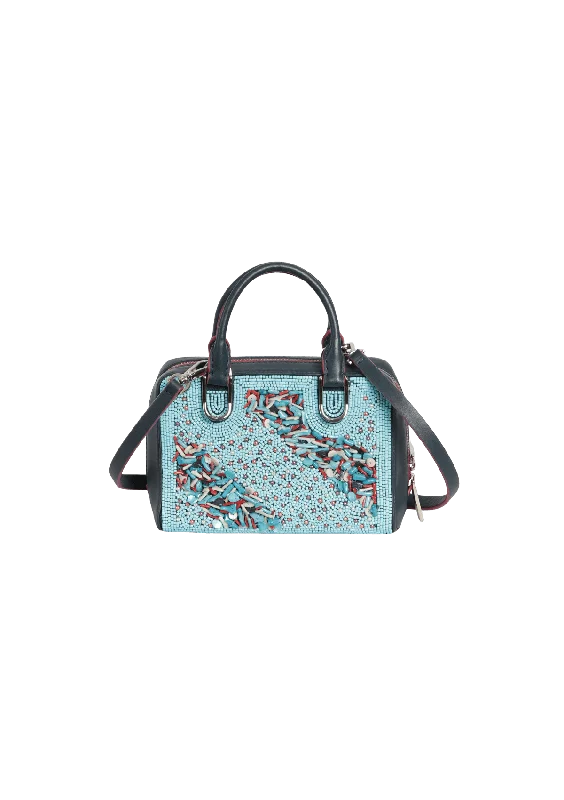 EMBELLISHED SATCHEL BAG