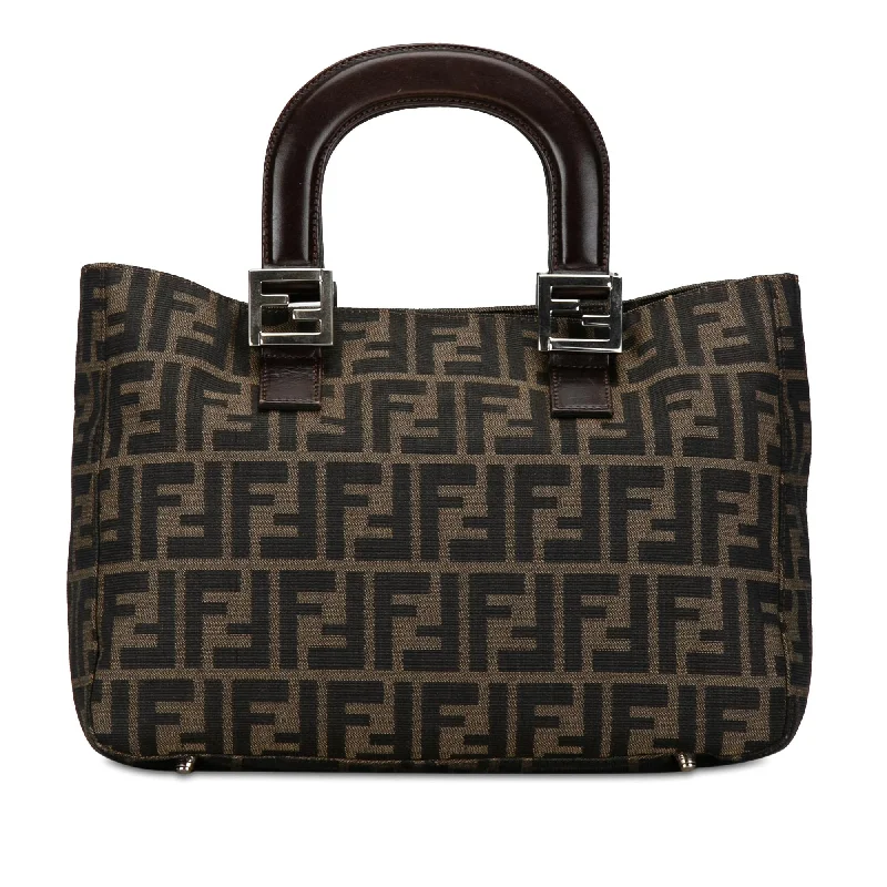 Fendi Zucca Twins Canvas Handbag (SHG-OGbi0G)