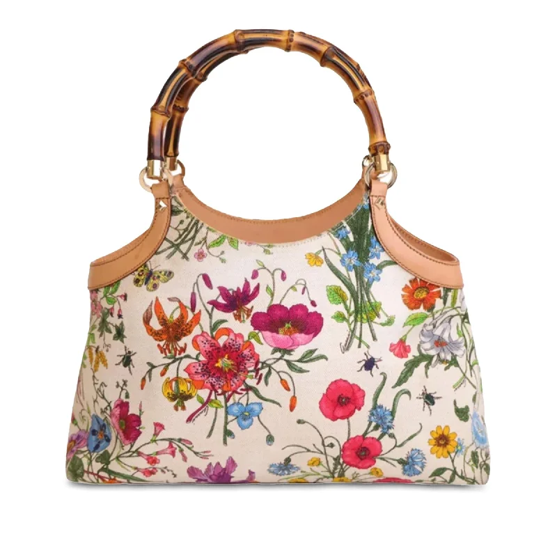 Gucci Bamboo Flora Handbag (SHG-UZba77)